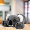 Plüss Játék Ölelnivaló Fekvő Koala Maci Szürke 30cm