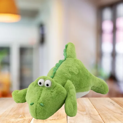 Plüssjáték Krokodil Ölelnivaló Játék Világoszöld 42cm