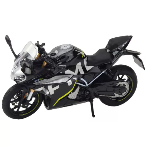 Sport Motorkerékpár Fém Lámpák Hangok Fekete 250 SR 1:12