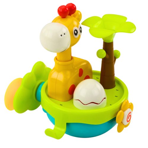 Zsiráf fürdőjáték szenzoros interaktív tapadókorongok színes