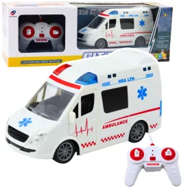 Távirányítós Mentőautó RC Fények Hangok 1:20 Fehér