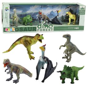 Realisztikus erdei dinoszaurusz figurák 5 darabos készlete