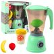 Elektromos turmixgép gyerekeknek, gyümölcsös pohárfények, zöld hangok