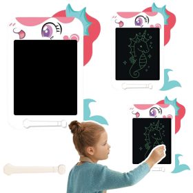 LCD írótábla, rajztábla, unikornis, fehér toll