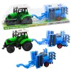 Nagy mezőgazdasági traktor szett mobil tárcsás boronával