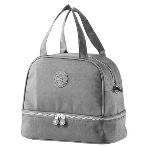 Hőszigetelt Uzsonnástáska Állítható Pánttal Szürke 27cm