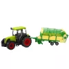 Mezőgazdasági traktor zöld és sárga utánfutóval zöld 50 cm