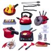 Konyhai készlet, edények, főzőlap, elemes tartozékok, 36 db