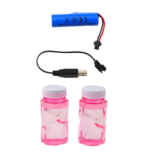 Nagy elektromos buborékfújó pisztoly 64 lyukkal rózsaszín