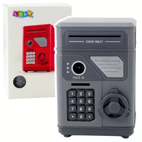   Elektronikus széf ATM malacpersely PIN-kóddal gyerekeknek, szürke
