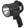 LED napelemes keresőlámpa, zseblámpa, 6 üzemmód, külső akkumulátor, cserélhető szűrők, 23 cm