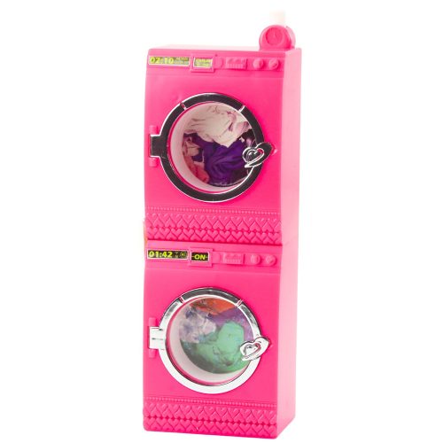 Baba Mosógép Szett Mosógép Szárítógép Akasztó Kosár Rózsaszín