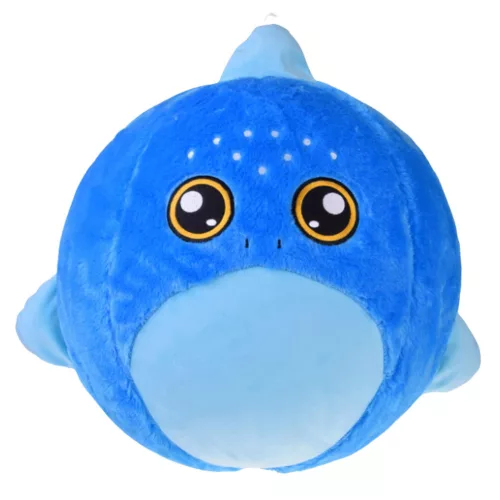 Növekvő plüss kék cápa ugrólabda pumpa 50 cm