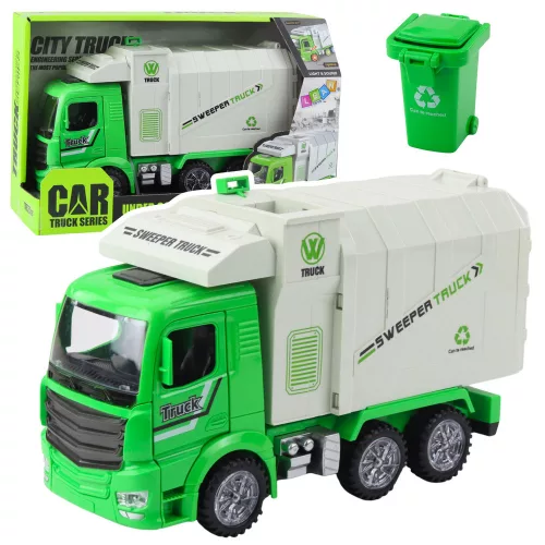 Garbage Truck városi fények zöld hangok