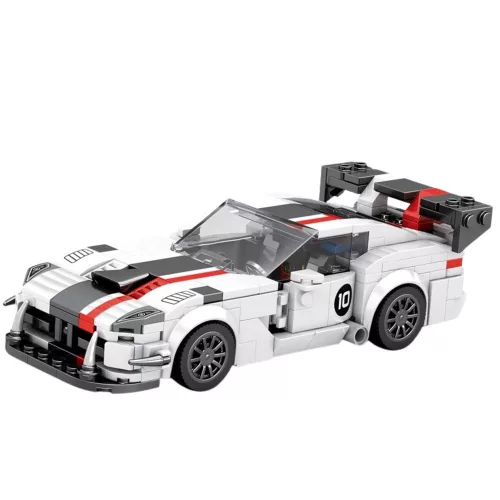 VIPER Sportautó Fehér és Piros Építőkockák 379 db.