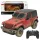 JEEP Wrangler Rubicon-Muddy távirányítós autó piros Rastar 1:24