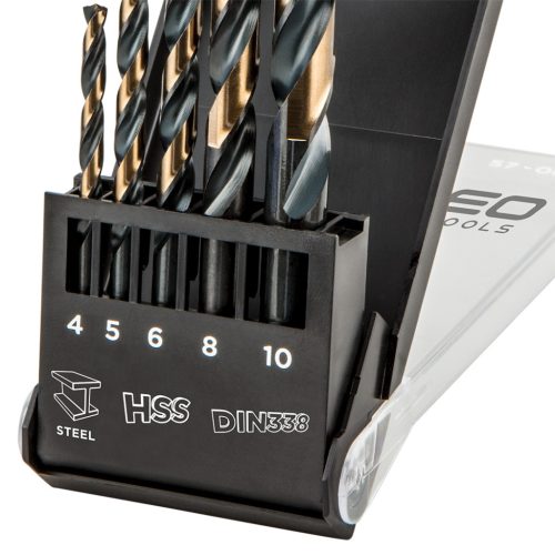 HSS-CNC fémfúrófejek, 124°, "Pro-Tec", 4,0 - 10 mm, 5 darabos készlet