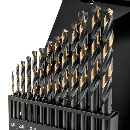 HSS-CNC fémfúrófejek, 124°, "Pro-Tec", 1,5 - 6,5 mm, 13 darabos készlet