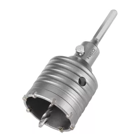   65 mm-es keményfém lyukfűrész HEX adapterrel és előfúróval