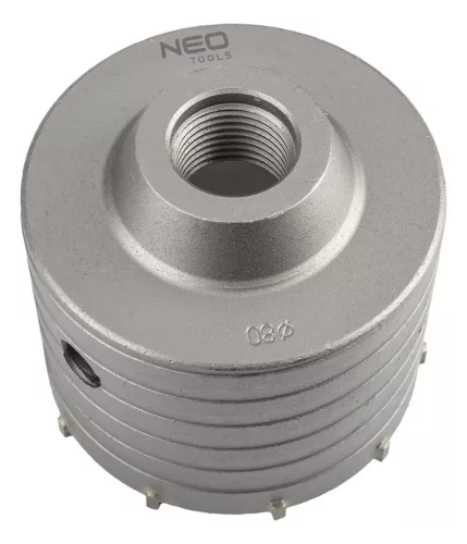 80 mm-es keményfém lyukfűrész HEX adapterrel és előfúróval