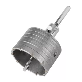   85 mm-es keményfém lyukfűrész HEX adapterrel és előfúróval