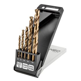 HSS-Co fémfúrófejek, 4,0 - 10 mm, 5 db.