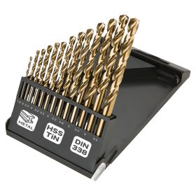 HSS-TiN fémfúrófejek 1,5-6,5 mm, 13 darabos készlet