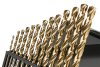 HSS-TiN fémfúrófejek 1,5-6,5 mm, 13 darabos készlet
