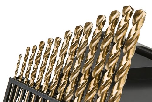 HSS-TiN fémfúrófejek 1,5-6,5 mm, 13 darabos készlet