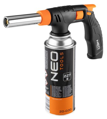 Piezo gázégő, 360 fokos feltekeréssel és lángszabályozással