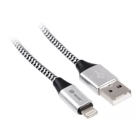   TRACER USB 2.0 iPhone AM kábel - 1,0 méteres villámfekete és ezüst