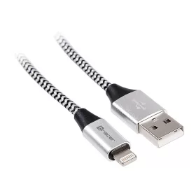   TRACER USB 2.0 iPhone AM kábel - 1,0 méteres villámfekete és ezüst