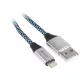 TRACER USB 2.0 iPhone AM kábel - 1,0 méteres villámfekete és kék
