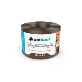 Kerti szegély egyenes 10cm x 9m Cellfast barna