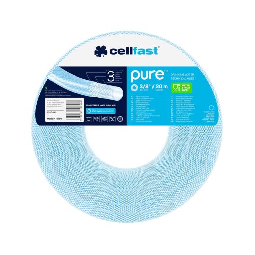 Cellfast Pure ivóvíztömlő 9mm x 2.2mm 20m