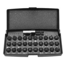 Csavarhúzó bitek tartóval, 31 darabos készlet