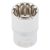 1/2"-es spline foglalat, 19 mm