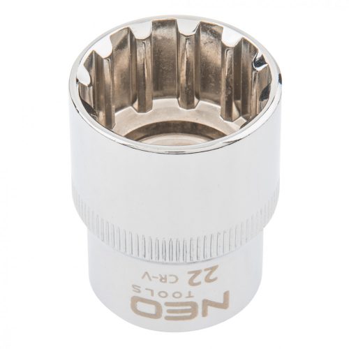 NEO 1/2" spline bit adapter, 22 mm