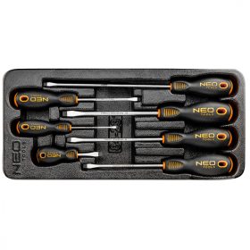 Lapos csavarhúzók, 7 db-os készlet