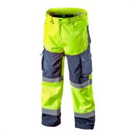 Jól látható softshell nadrág, sárga, XXXL méret