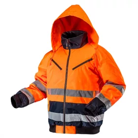 Hi-vis meleg munkakabát, narancs, M-es méret