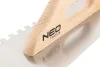Egyenes simító, 380 x 128 mm, fa nyéllel