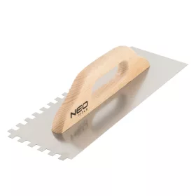   Fogazott simító, 480 x 128 mm, fogak 8 x 8 x 8 mm, fa nyél