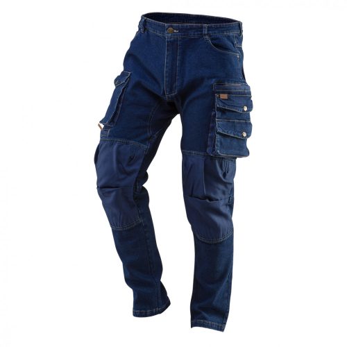 DENIM munkanadrág, térdmegerősítéssel, XXL-es méret