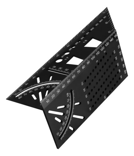 Jelölő sablon 3D, derékszög, vonalzó, szögmérő, alumíniumötvözet