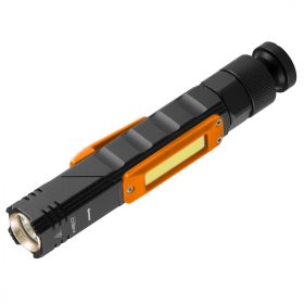   USB újratölthető zseblámpa 300 lm 2 az 1-ben CREE XPE + COB LED