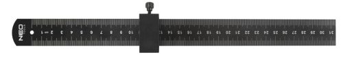 Műszaki vonalzó mélységütközővel, 30cm