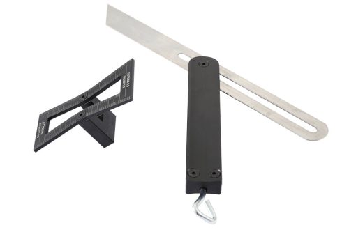 Állítható derékszög és szögmásoló, rozsdamentes