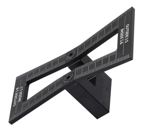 Állítható derékszög és szögmásoló, rozsdamentes