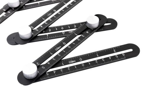 Szögvonalzó, 6 karral